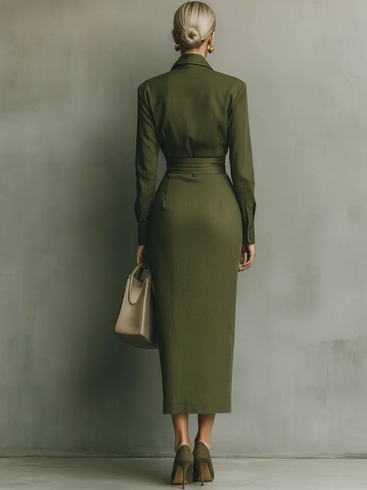 Robe enveloppante femme cintrée – Élégance féminine et style raffiné