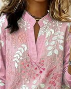 Chemisier Femme Imprimé Floral Col V Coupe Fluide Élégante