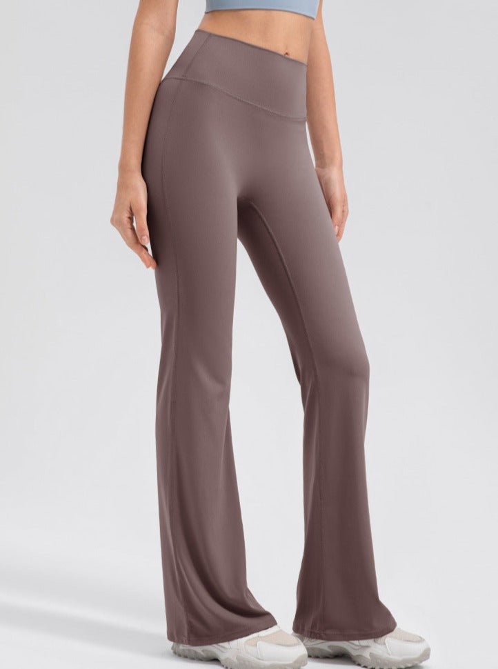 Legging flare femme taille haute – legging extensible micro évasé pour sport et quotidien