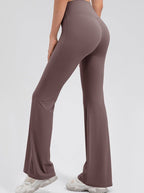 Legging flare femme taille haute – legging extensible micro évasé pour sport et quotidien