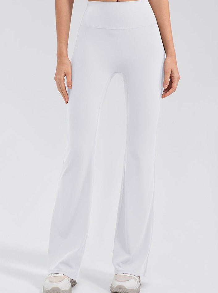 Legging flare femme taille haute – legging extensible micro évasé pour sport et quotidien