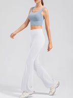 Legging flare femme taille haute – legging extensible micro évasé pour sport et quotidien