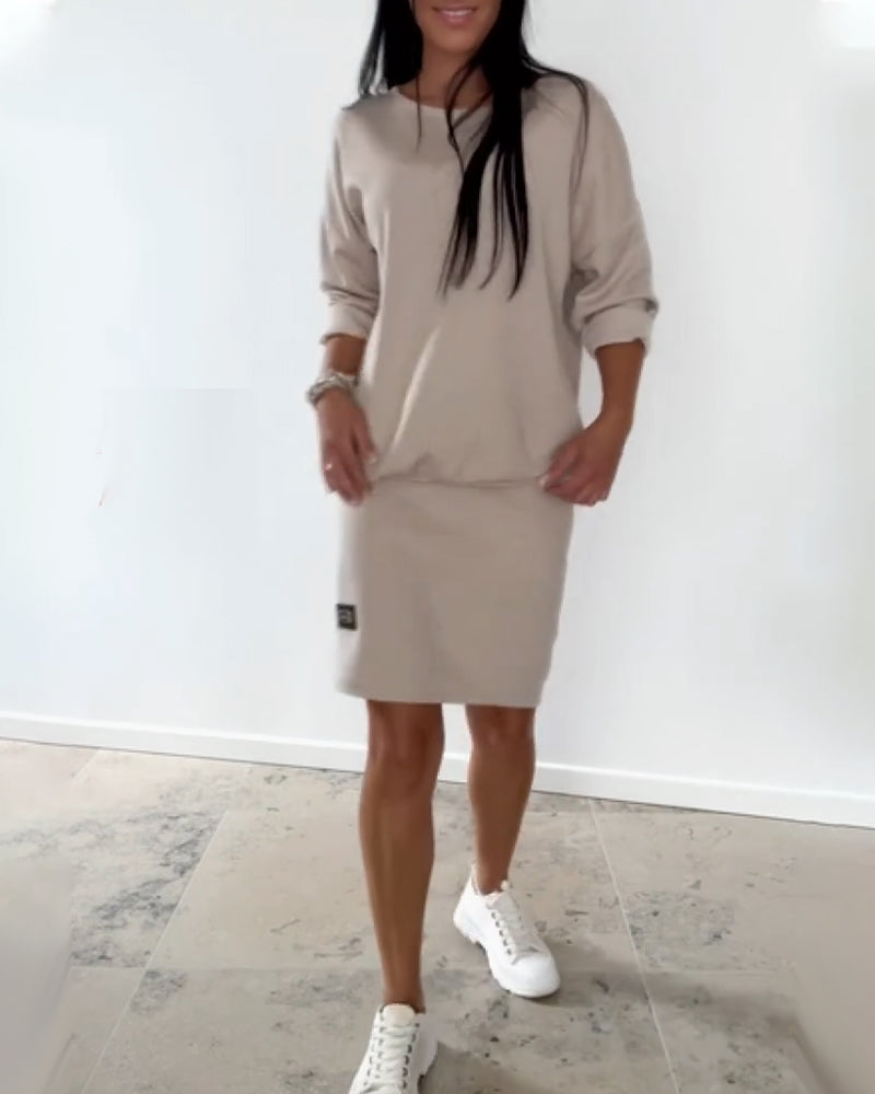 Robe droite femme manches longues – Confort et élégance au quotidien