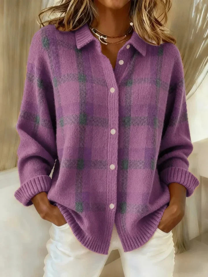 Gilet à carreaux femme chaud et léger – style cosy, coupe flatteuse et élégance décontractée