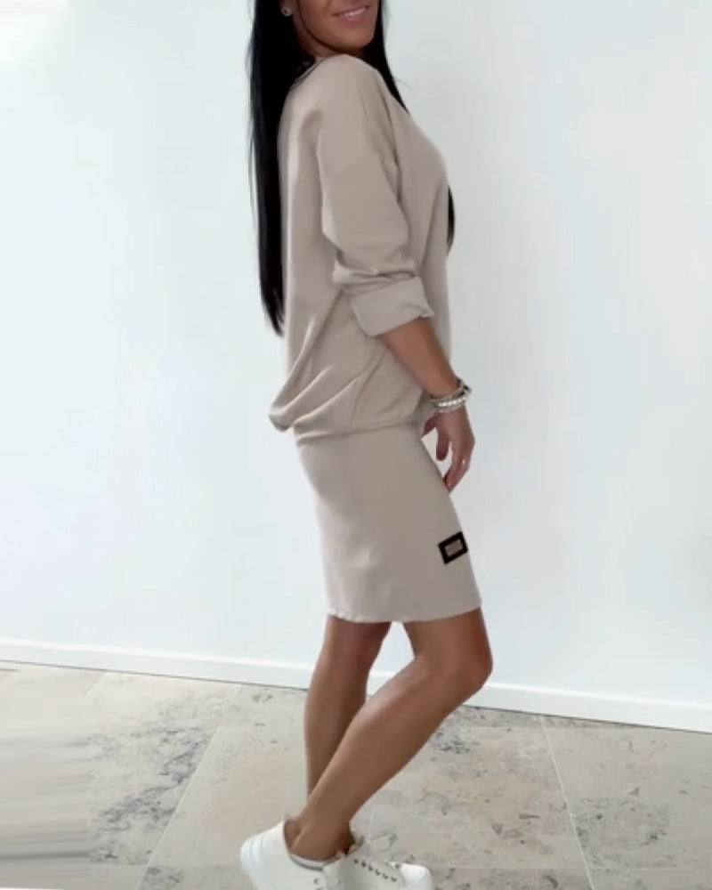 Robe droite femme manches longues – Confort et élégance au quotidien