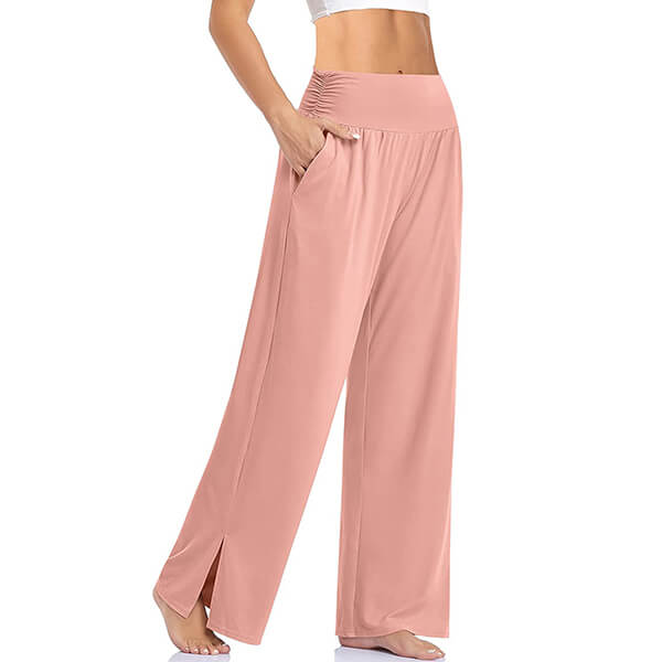 Pantalon de yoga femme fluide – pantalon large confortable pour sport et détente