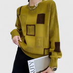 Pull Femme Maille Graphique Élégant