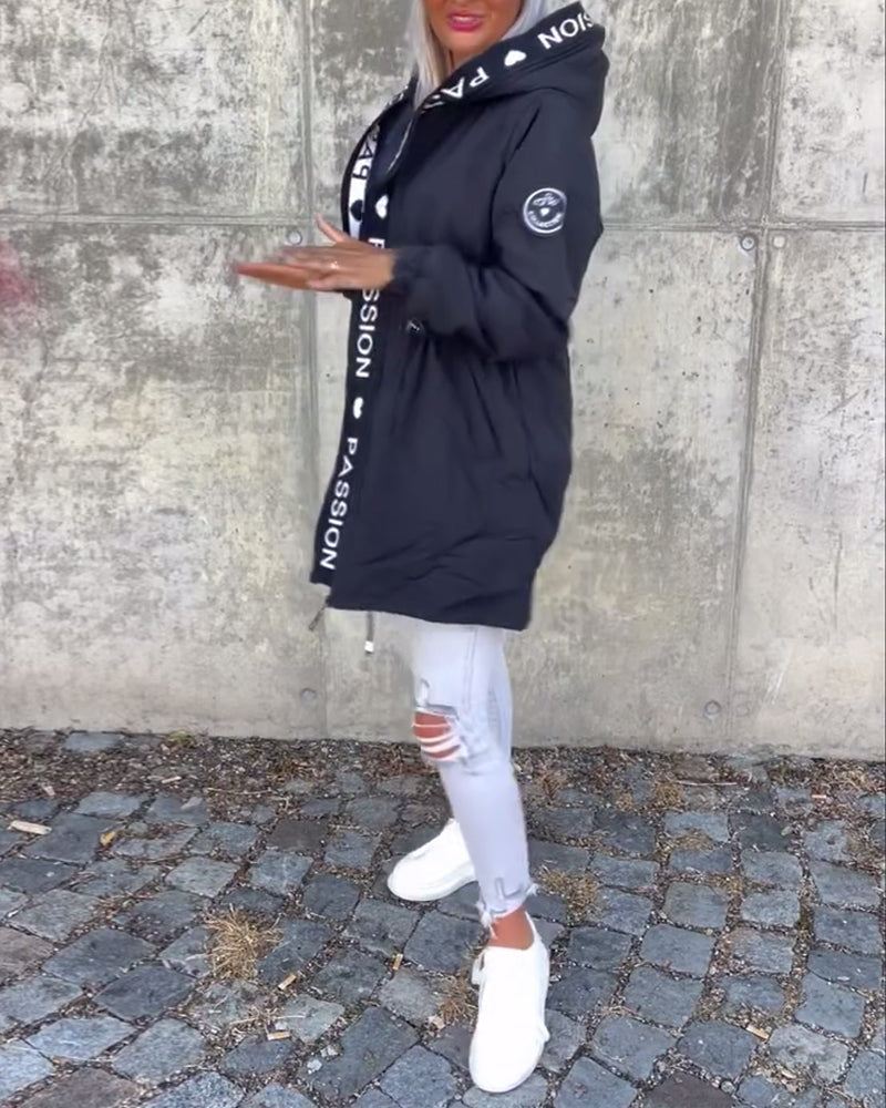Trench-coat long à capuche femme – Léger, coupe ample, style moderne
