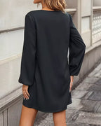 Robe droite femme à motif cœur – Confort quotidien et élégance décontractée