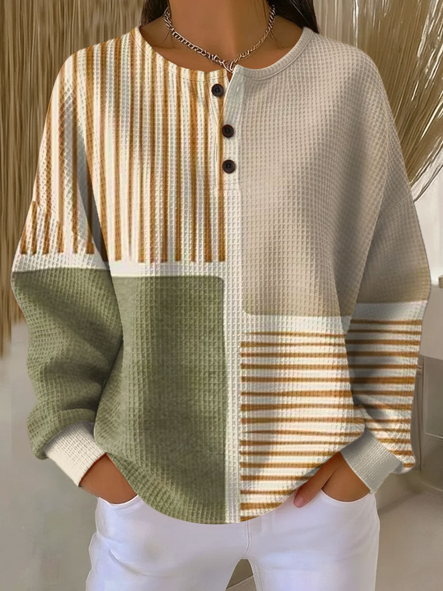 Pull Femme Chaud en Tricot Waffle | Confort & Douceur