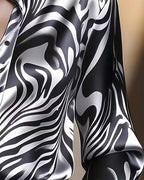 Chemise femme imprimée col V | Élégante & confortable