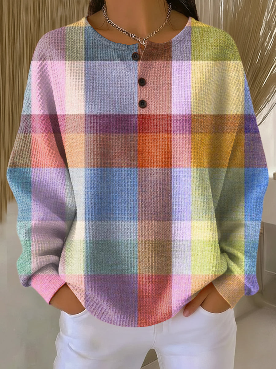 Pull Femme Chaud en Tricot Waffle | Confort & Douceur