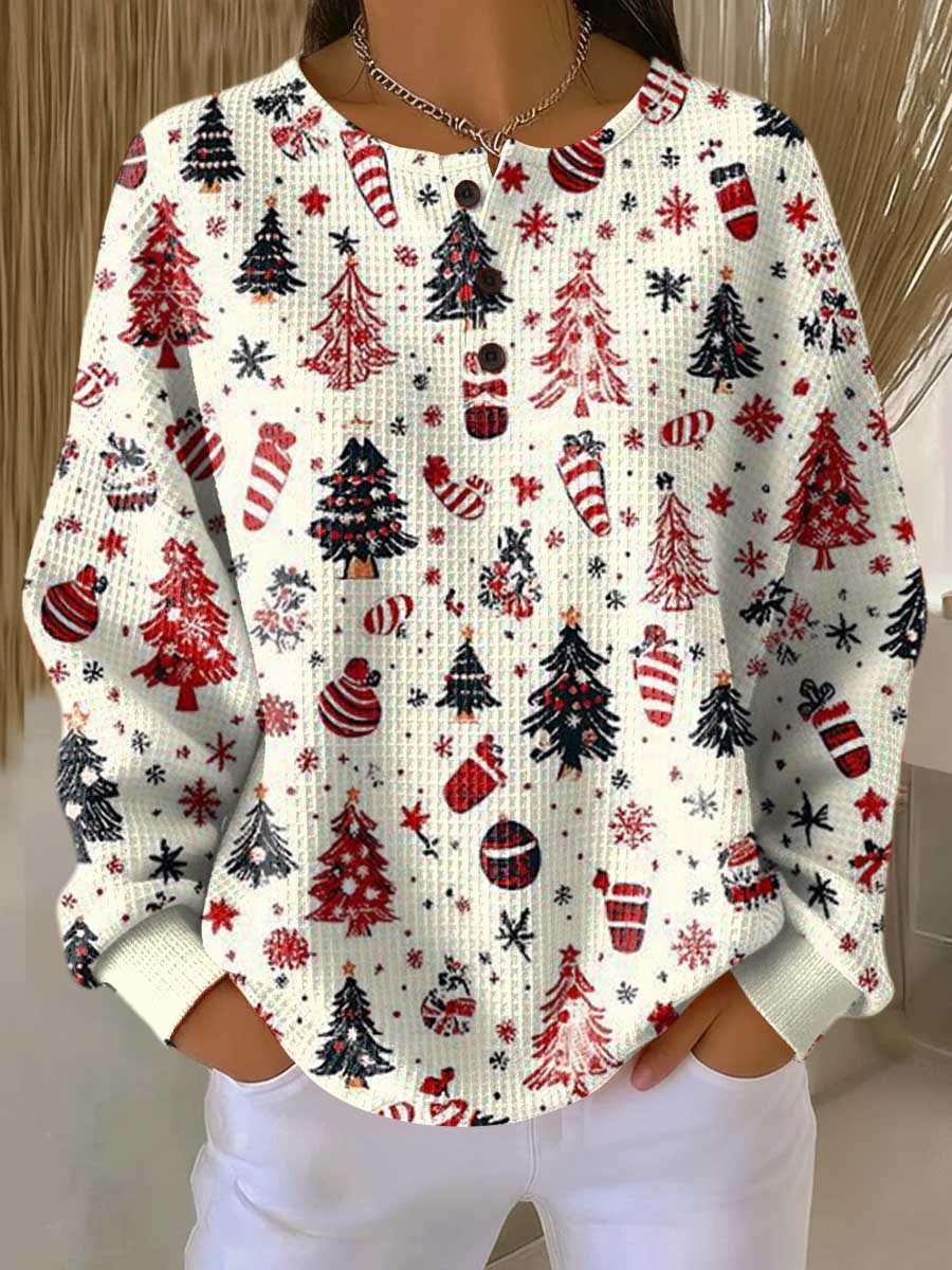 Pull Femme Chaud en Tricot Waffle | Confort & Douceur