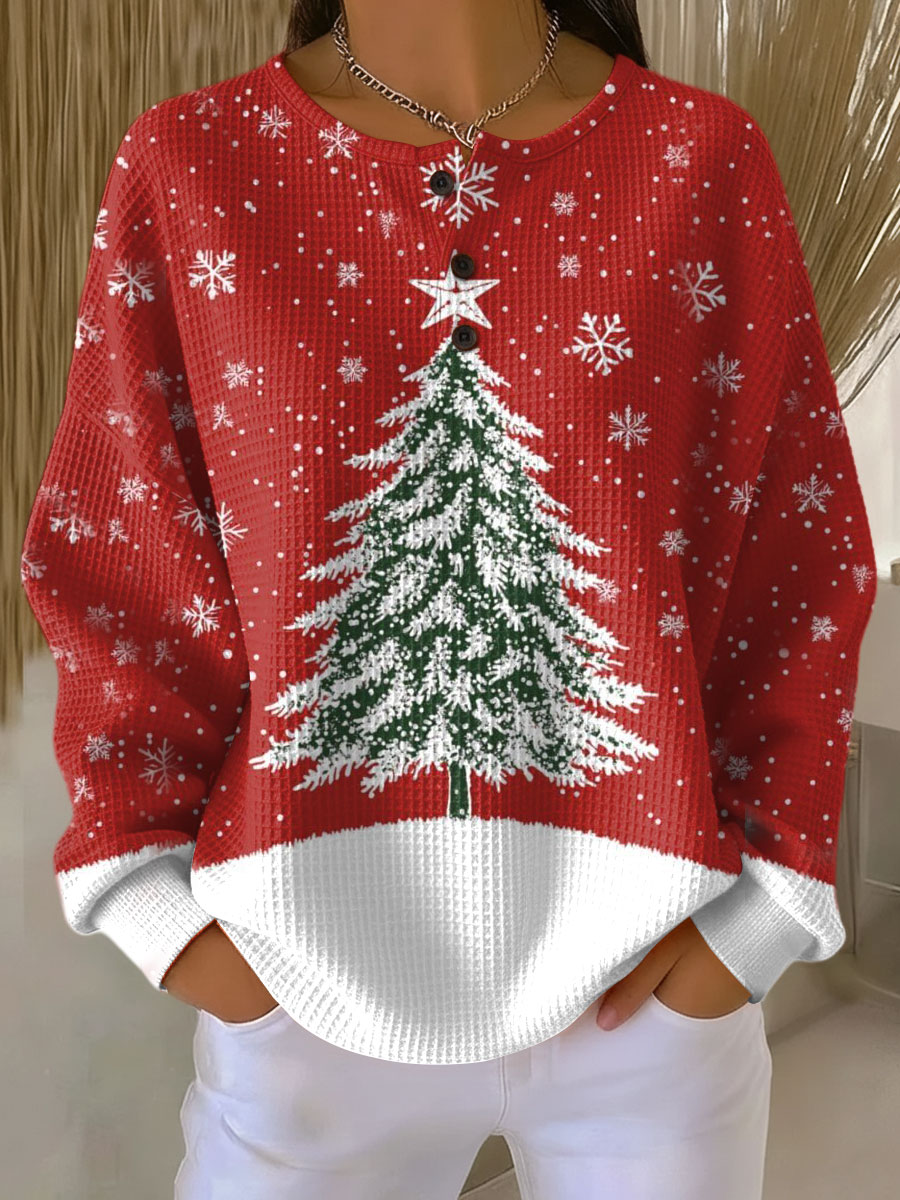 Pull Femme Chaud en Tricot Waffle | Confort & Douceur