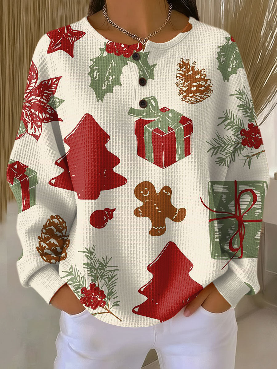 Pull Femme Chaud en Tricot Waffle | Confort & Douceur