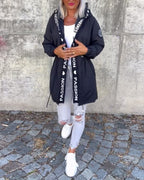 Trench-coat long à capuche femme – Léger, coupe ample, style moderne