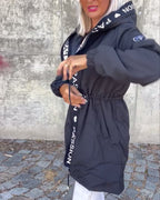 Trench-coat long à capuche femme – Léger, coupe ample, style moderne