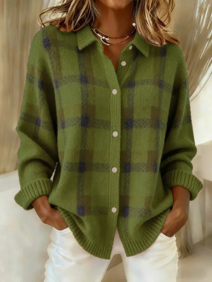 Gilet à carreaux femme chaud et léger – style cosy, coupe flatteuse et élégance décontractée