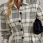 Robe longue femme à carreaux – Élégance parisienne et confort quotidien