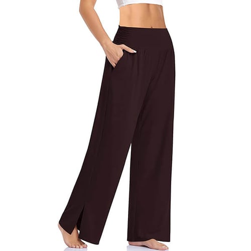 Pantalon de yoga femme fluide – pantalon large confortable pour sport et détente