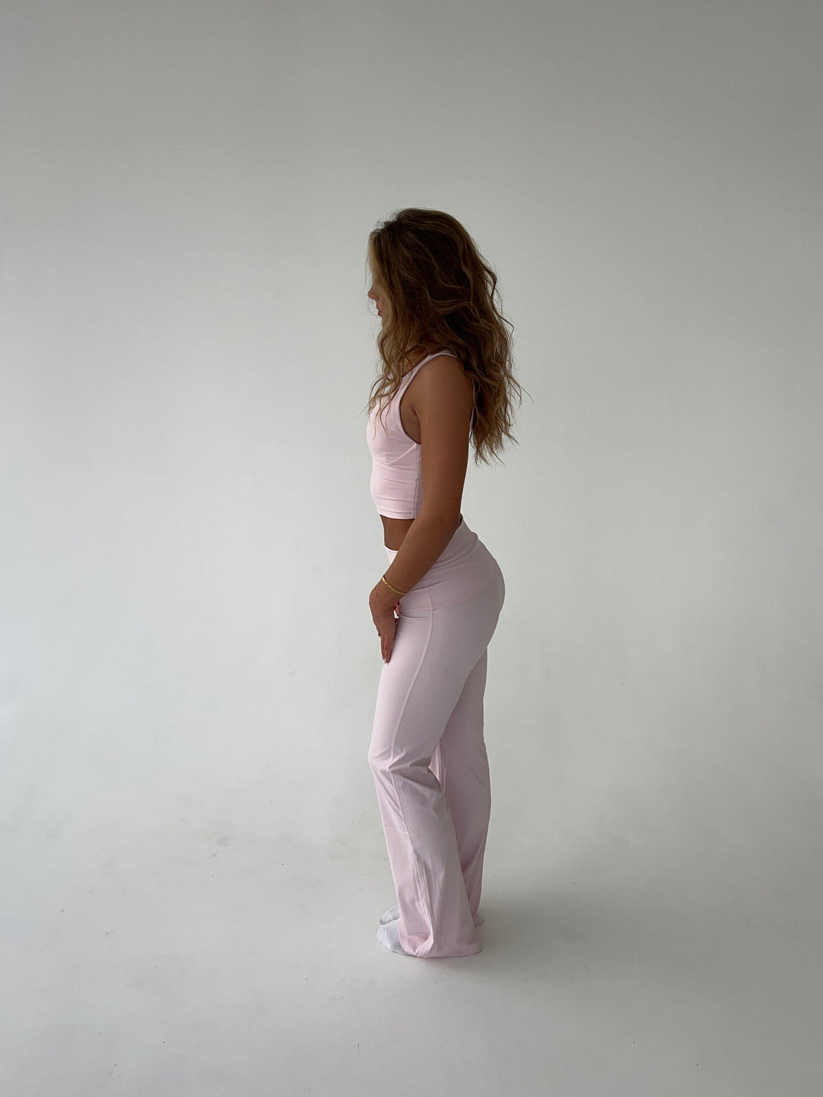 Legging flare femme taille haute extensible coupe évasée confort quotidien