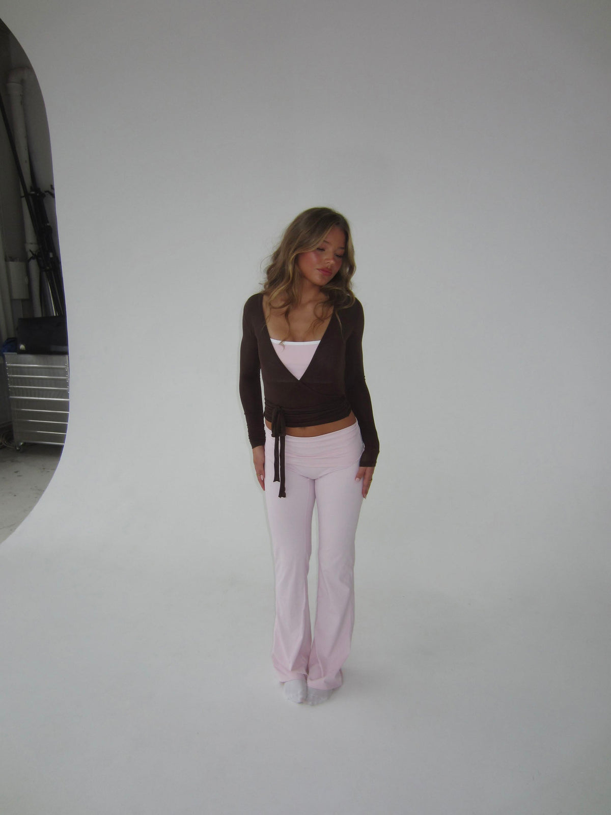 Legging flare femme taille haute extensible coupe évasée confort quotidien