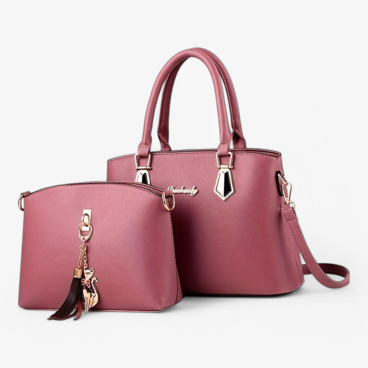 Sac À Main Femme Ensemble Élégant Avec Bandoulière Assortie