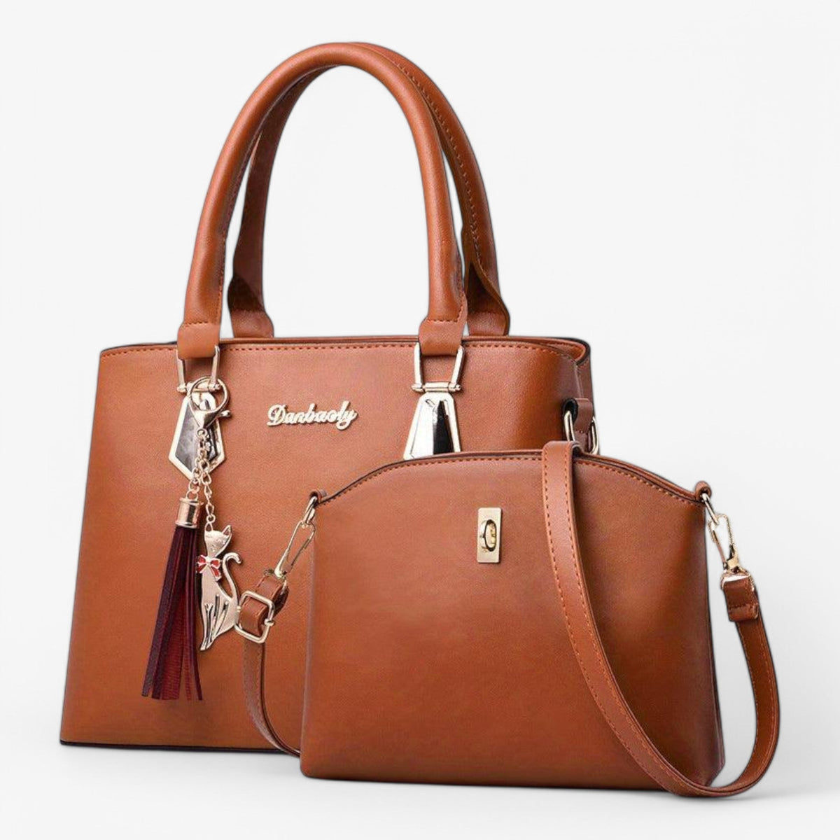 Sac À Main Femme Ensemble Élégant Avec Bandoulière Assortie