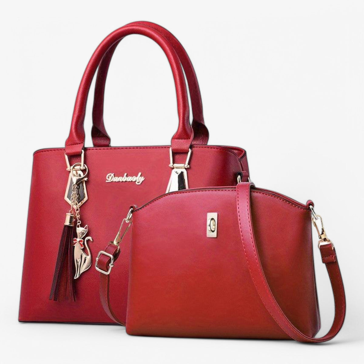 Sac À Main Femme Ensemble Élégant Avec Bandoulière Assortie