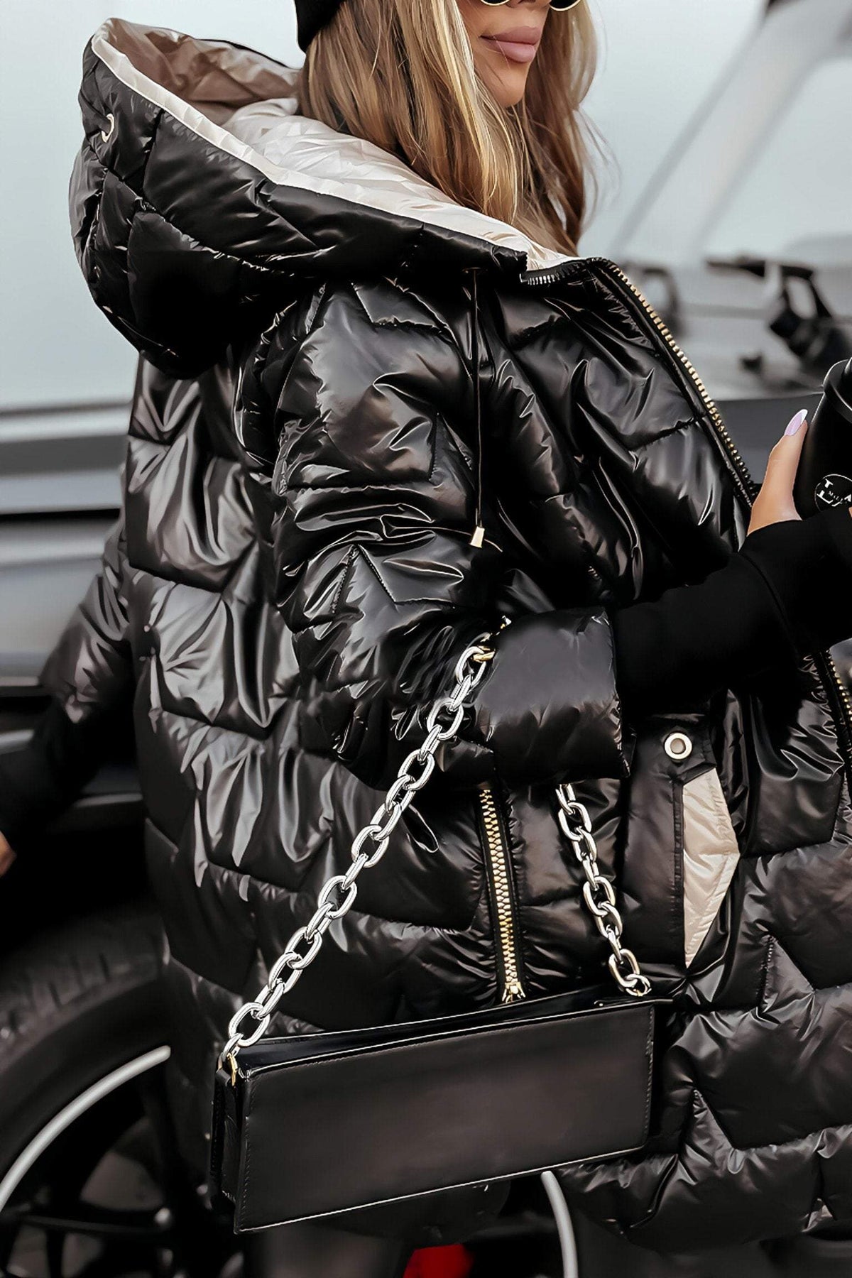 Veste à capuche en coton femme – Chaude et décontractée