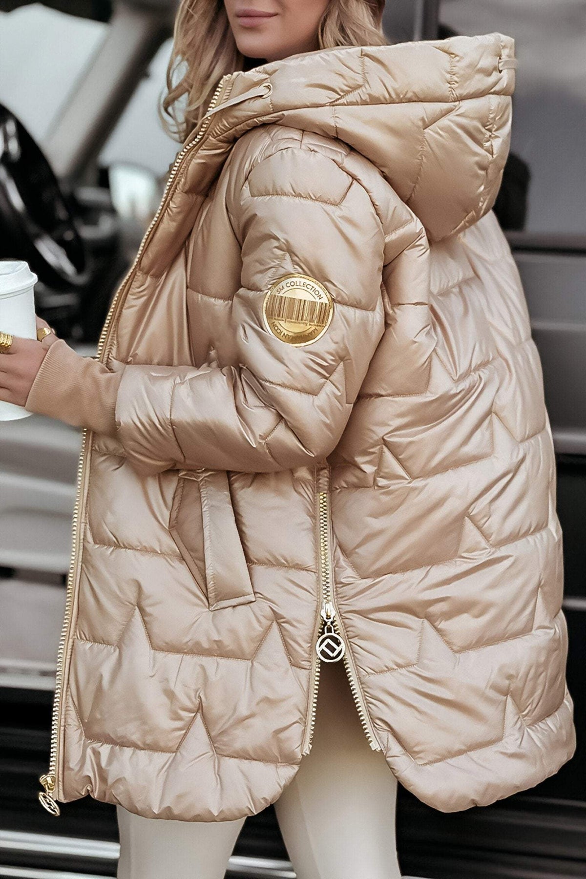Veste à capuche en coton femme – Chaude et décontractée