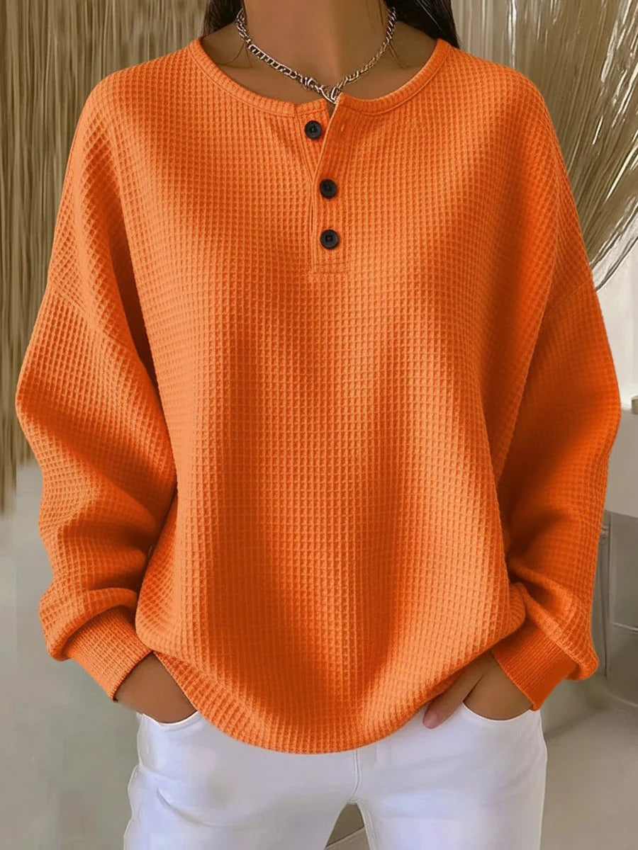 Pull Femme Chaud en Tricot Waffle | Confort & Douceur