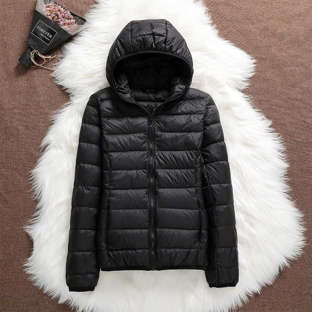 Doudoune légère femme à capuche – veste matelassée compacte pour mi-saison et hiver