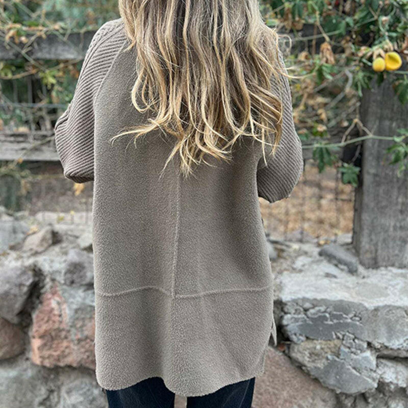 Manteau femme mi-long double boutonnage coupe structurée en mélange laine