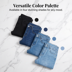 Jean Femme Taille Haute Évasé Coupe Flatteuse Moderne