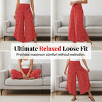 Pantalon Femme Fluide Taille Haute Jambes Larges Coupe Élégante Décontractée