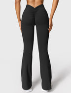 Legging Flare Sculptant Femme – Legging Taille Haute Avec Effet Scrunch