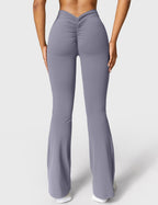 Legging Flare Sculptant Femme – Legging Taille Haute Avec Effet Scrunch