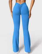 Legging Flare Sculptant Femme – Legging Taille Haute Avec Effet Scrunch