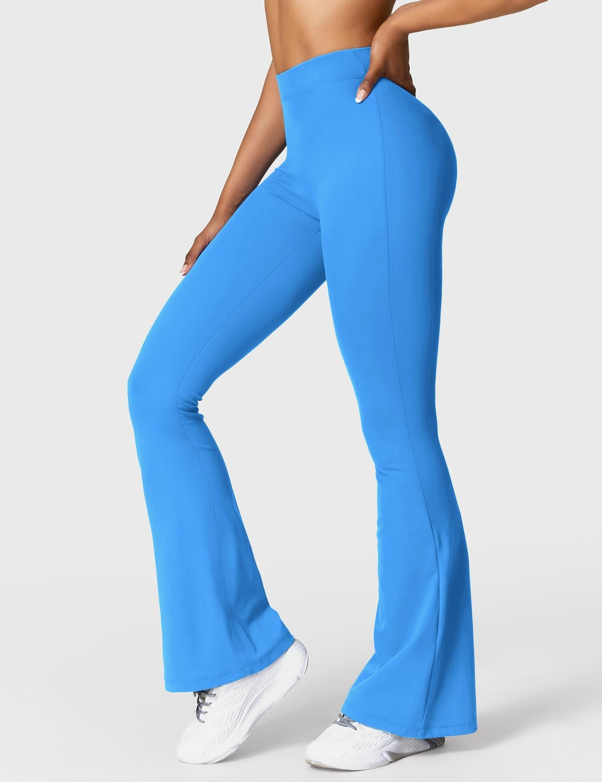 Legging Flare Sculptant Femme – Legging Taille Haute Avec Effet Scrunch