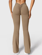 Legging Flare Sculptant Femme – Legging Taille Haute Avec Effet Scrunch