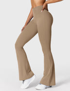 Legging Flare Sculptant Femme – Legging Taille Haute Avec Effet Scrunch