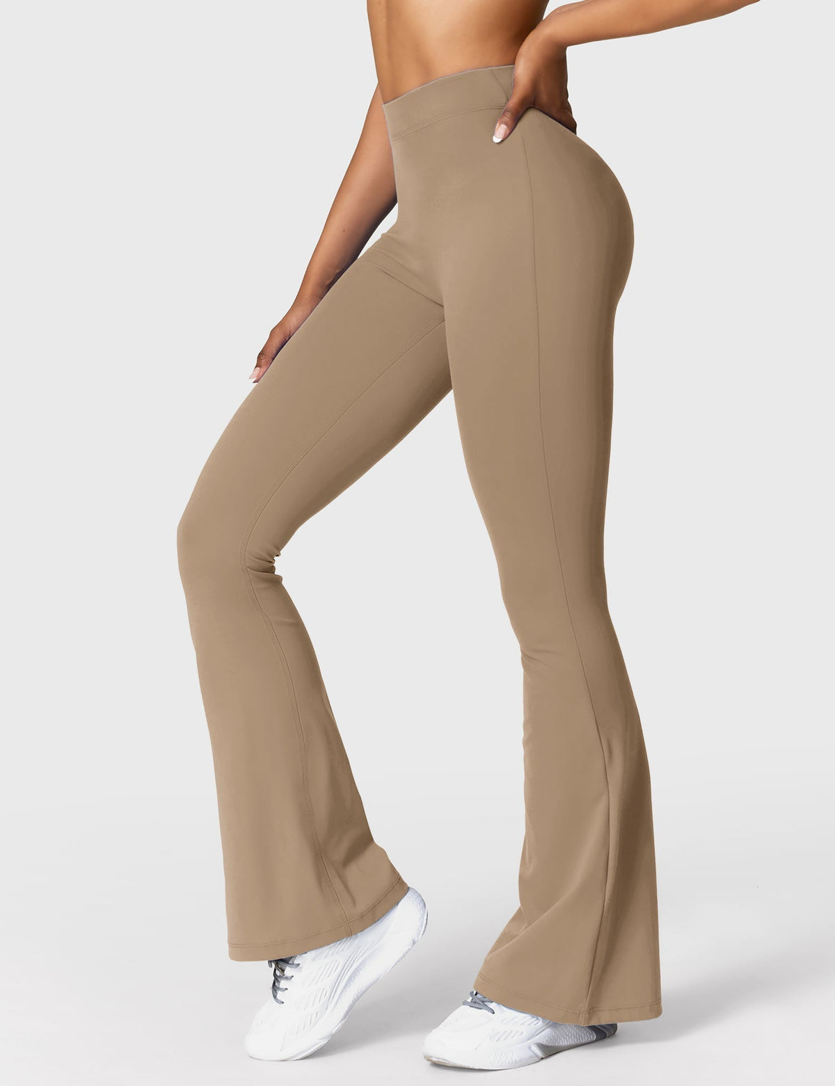 Legging Flare Sculptant Femme – Legging Taille Haute Avec Effet Scrunch