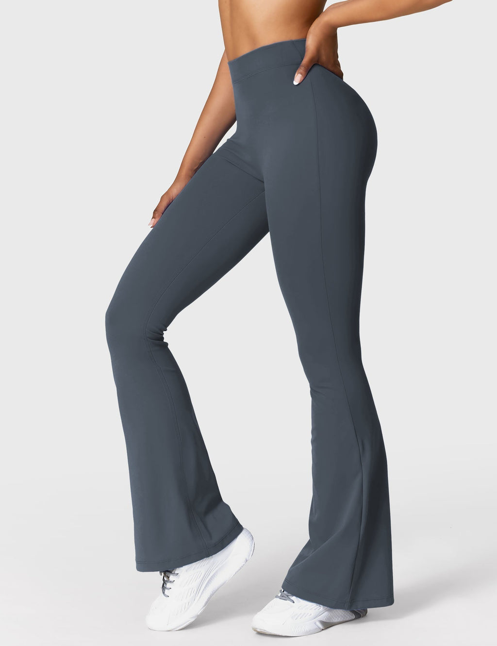 Legging Flare Sculptant Femme – Legging Taille Haute Avec Effet Scrunch