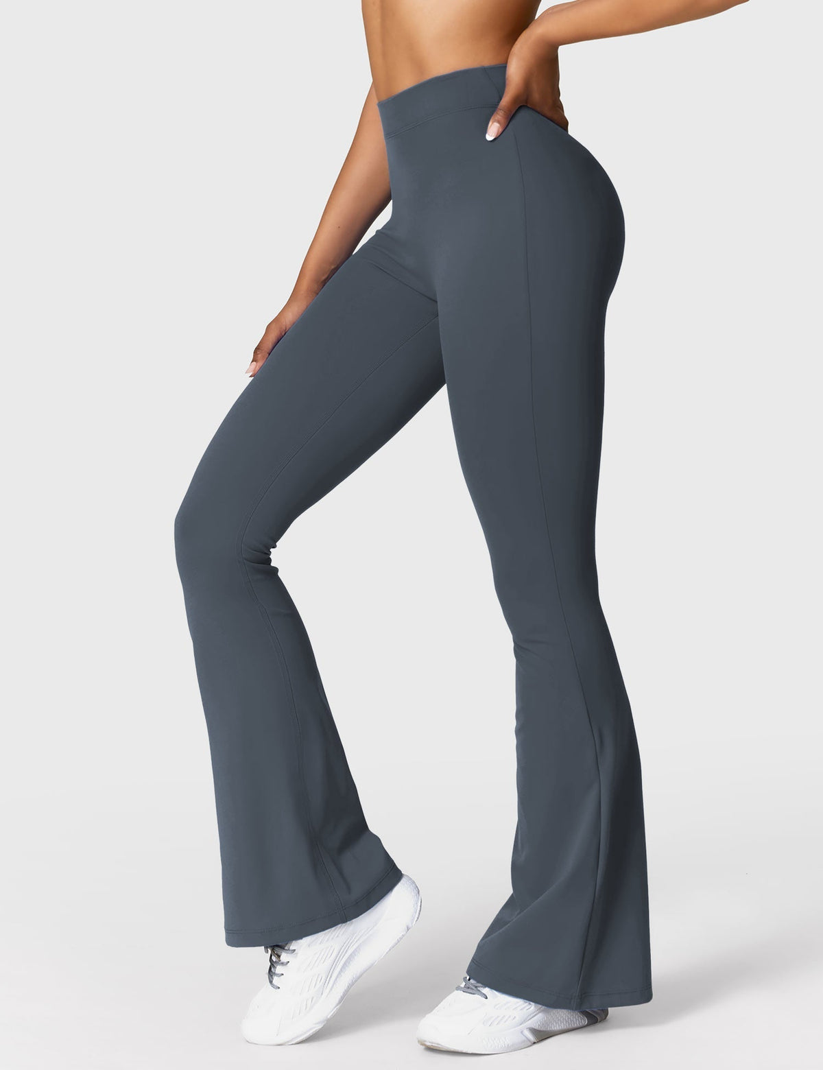 Legging Flare Sculptant Femme – Legging Taille Haute Avec Effet Scrunch