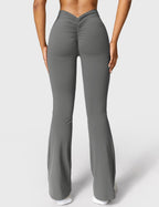 Legging Flare Sculptant Femme – Legging Taille Haute Avec Effet Scrunch