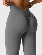 Legging Flare Sculptant Femme – Legging Taille Haute Avec Effet Scrunch