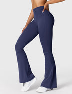 Legging Flare Sculptant Femme – Legging Taille Haute Avec Effet Scrunch