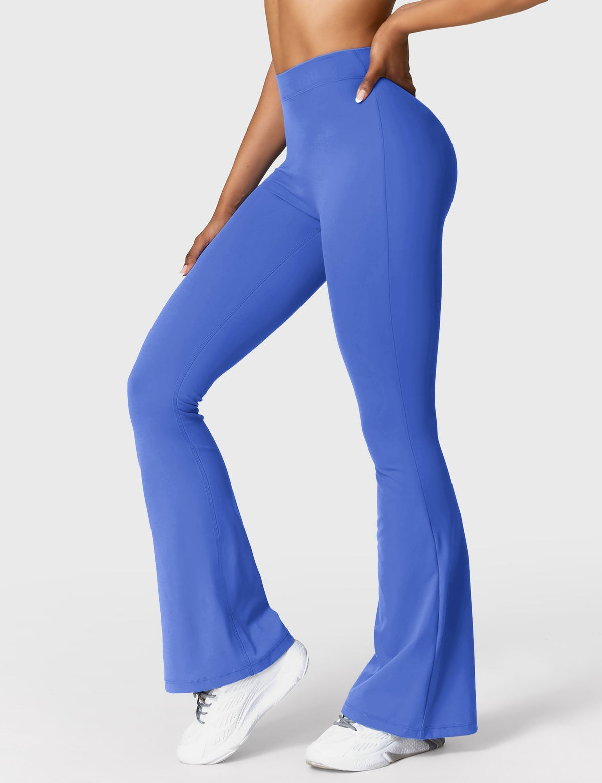 Legging Flare Sculptant Femme – Legging Taille Haute Avec Effet Scrunch