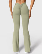 Legging Flare Sculptant Femme – Legging Taille Haute Avec Effet Scrunch